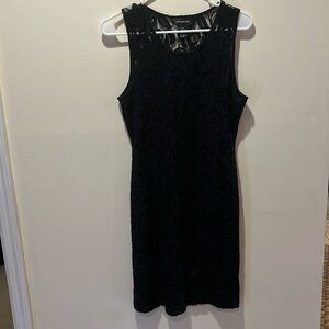 Central Park West black floral lace dress